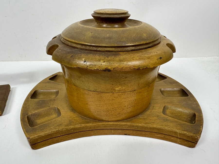 Just Added - Pair Of Wooden Pipe Stands [Photo 2]