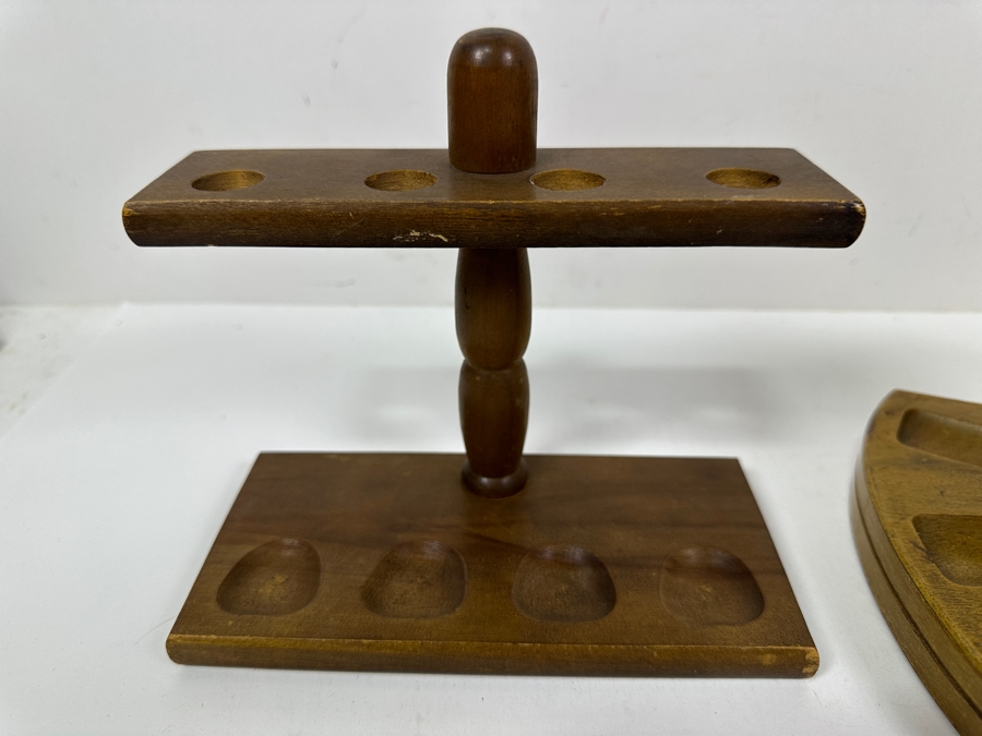 Just Added - Pair Of Wooden Pipe Stands [Photo 5]
