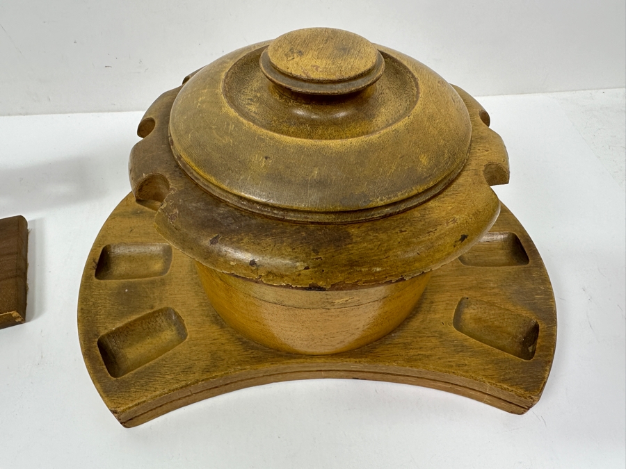 Just Added - Pair Of Wooden Pipe Stands [Photo 3]