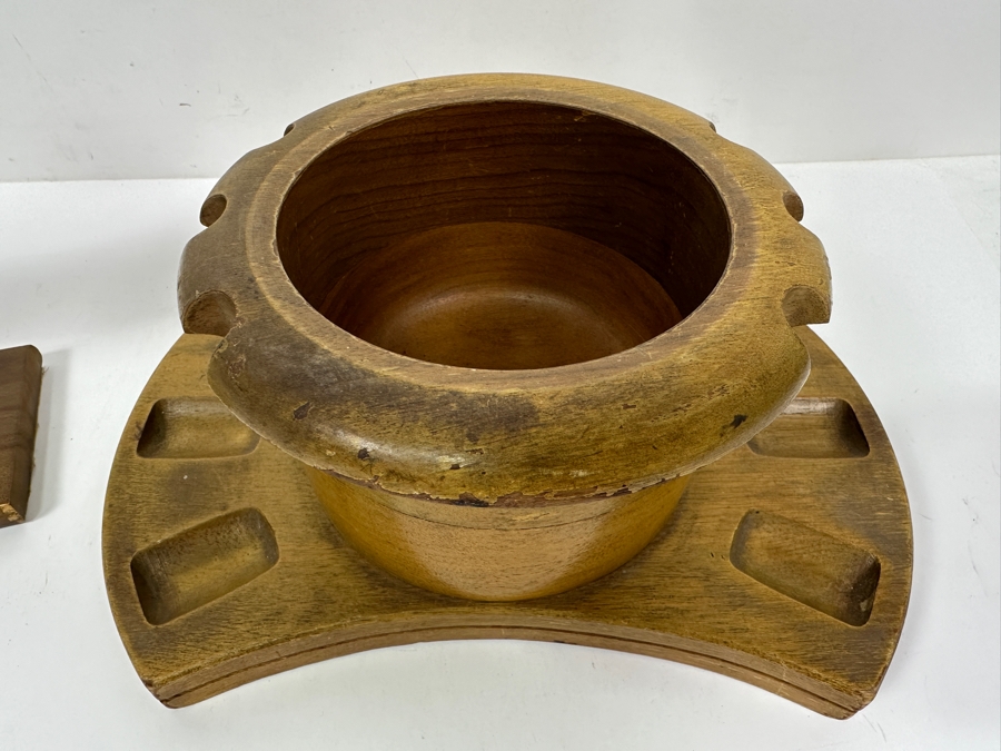 Just Added - Pair Of Wooden Pipe Stands [Photo 4]