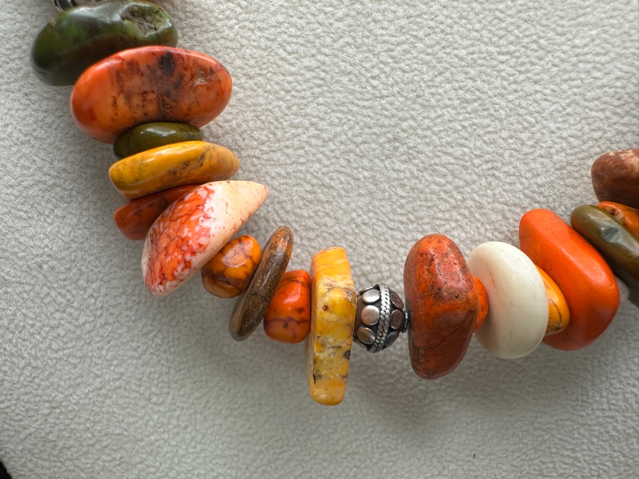 Just Added - Multi-Stone Beaded 18' Necklace With Sterling Silver Clasp [Photo 3]