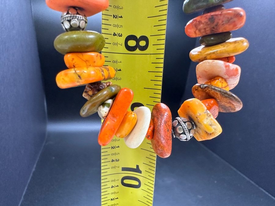 Just Added - Multi-Stone Beaded 18' Necklace With Sterling Silver Clasp [Photo 6]