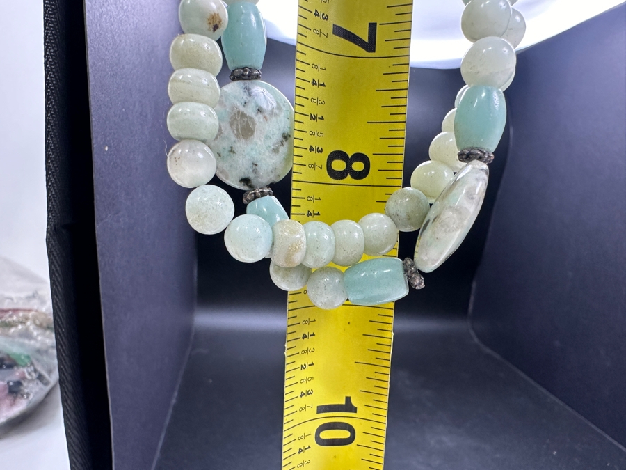 Just Added - Multi-Stone Kiwi Jasper Beaded 17' Necklace [Photo 6]