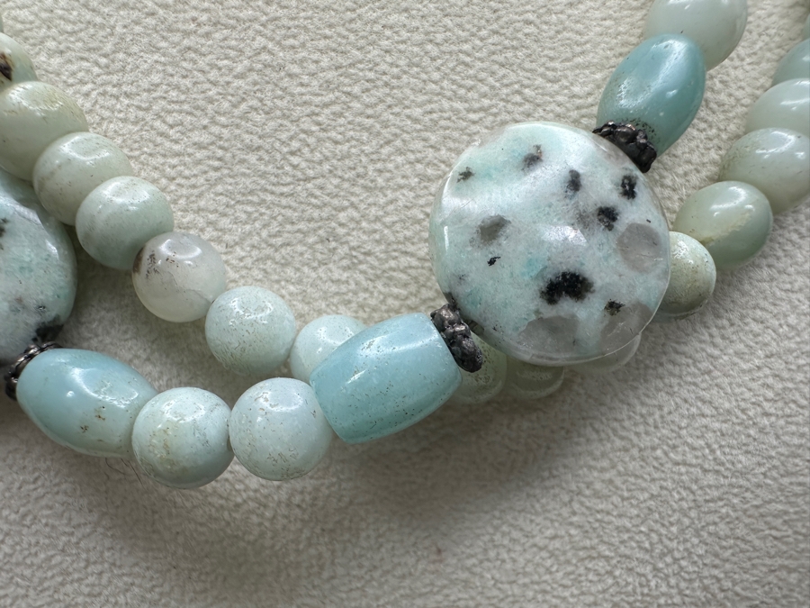 Just Added - Multi-Stone Kiwi Jasper Beaded 17' Necklace [Photo 3]