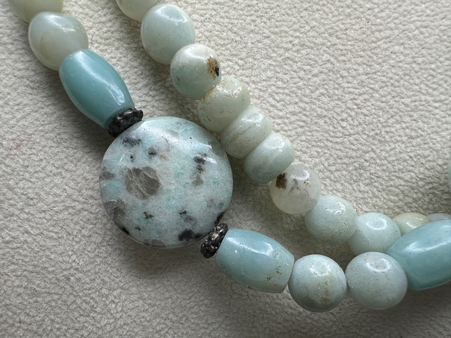 Just Added - Multi-Stone Kiwi Jasper Beaded 17' Necklace [Photo 2]