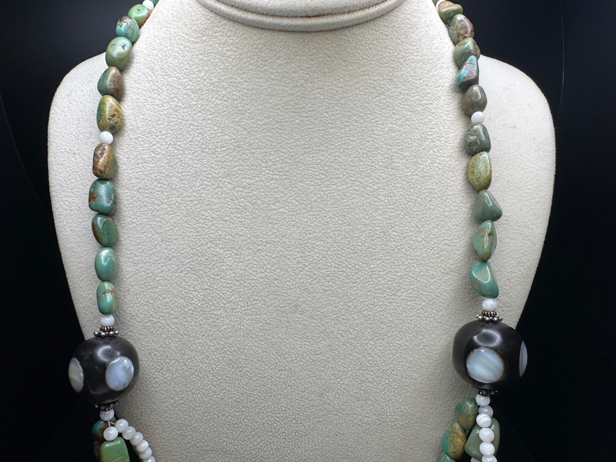 Just Added - Multi-Stone Turquoise Beaded 30' Necklace [Photo 5]