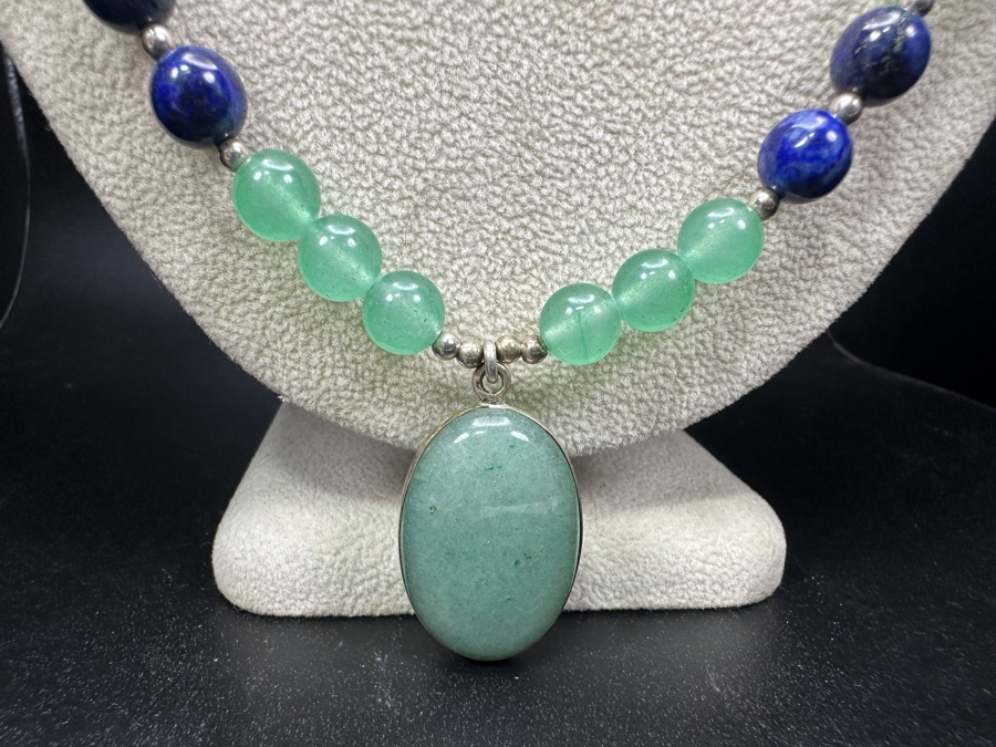 Just Added - Multi-Stone 26' Necklace With Sterling Silver Clasp [Photo 2]