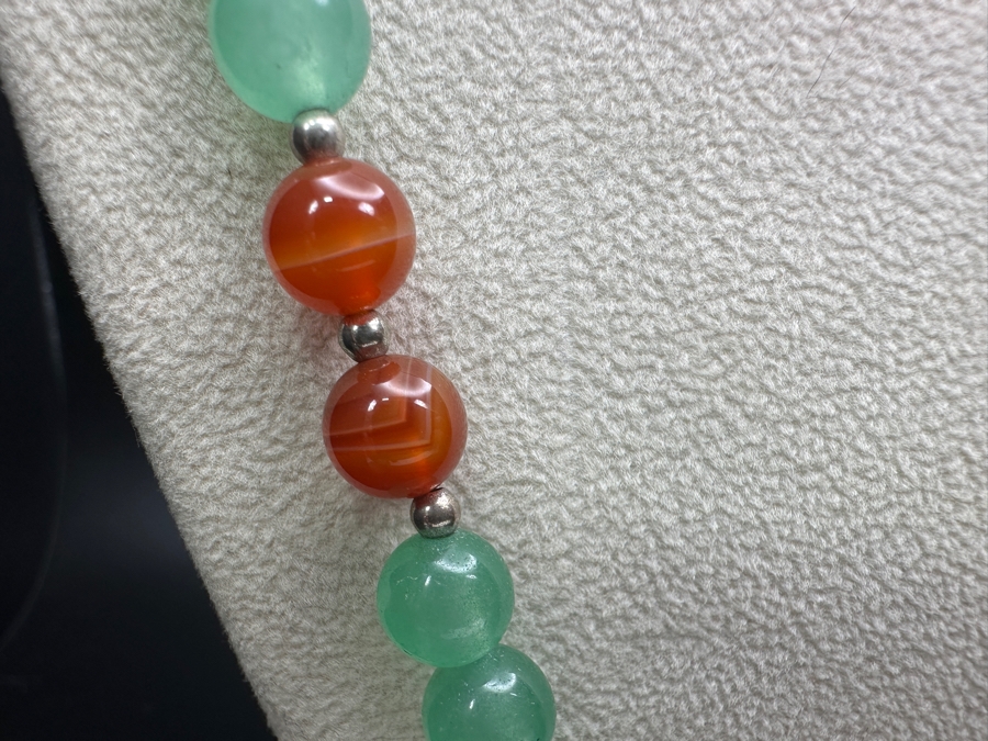 Just Added - Multi-Stone 26' Necklace With Sterling Silver Clasp [Photo 4]