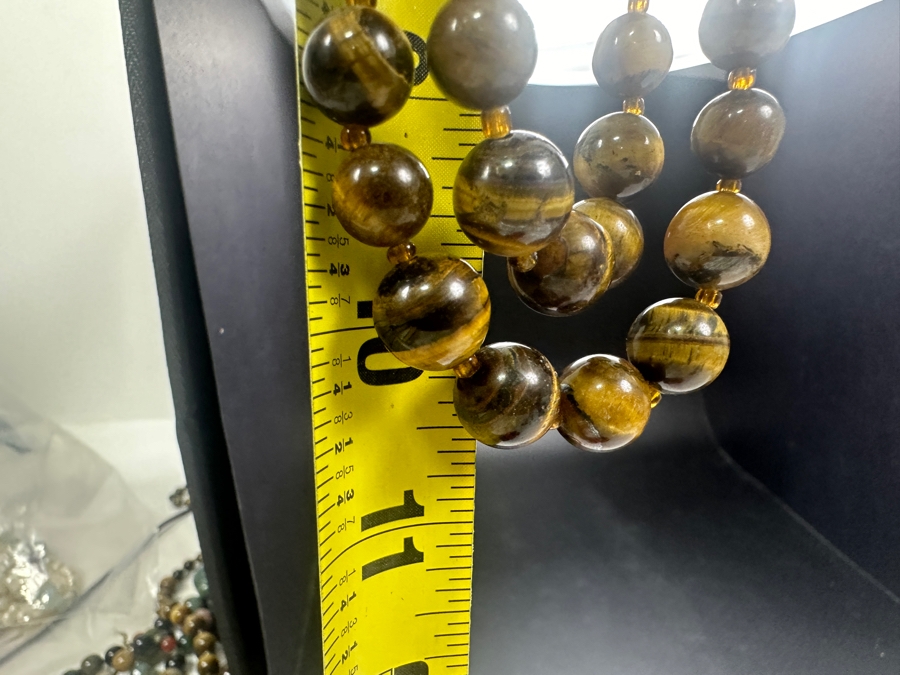 Just Added - Tiger's Eye Beaded 22' Necklace [Photo 6]