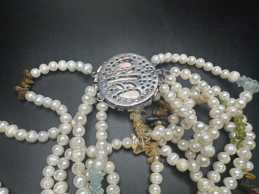 Just Added - Multi-Stone Pearl 19' Necklace [Photo 5]