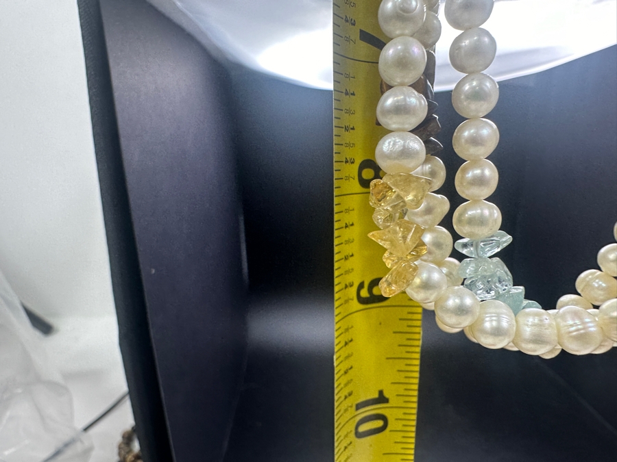 Just Added - Multi-Stone Pearl 19' Necklace [Photo 6]