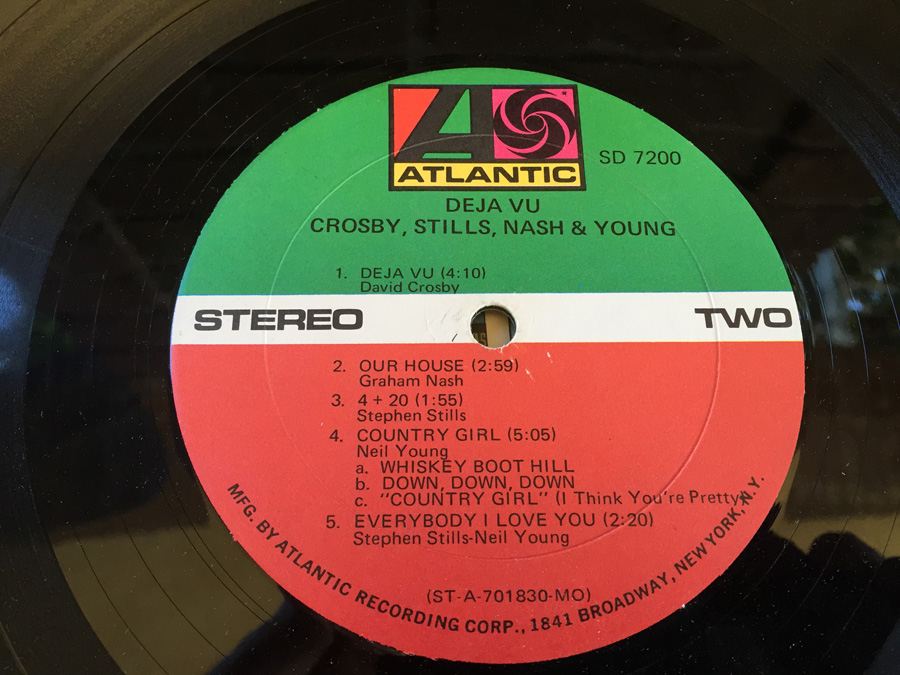 Crosby, Stills, Nash & Young ‎- Deja Vu - Atlantic ‎- SD 7200 [Photo 7]