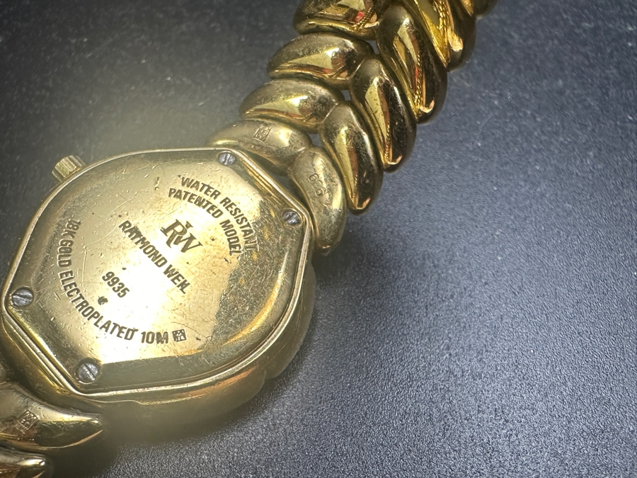 Just Added - Raymond Weil Geneve Adagio Women's Wrist Watch With 18K Gold Electroplated Case Water Resistant 10M Estimate $300 [Photo 4]