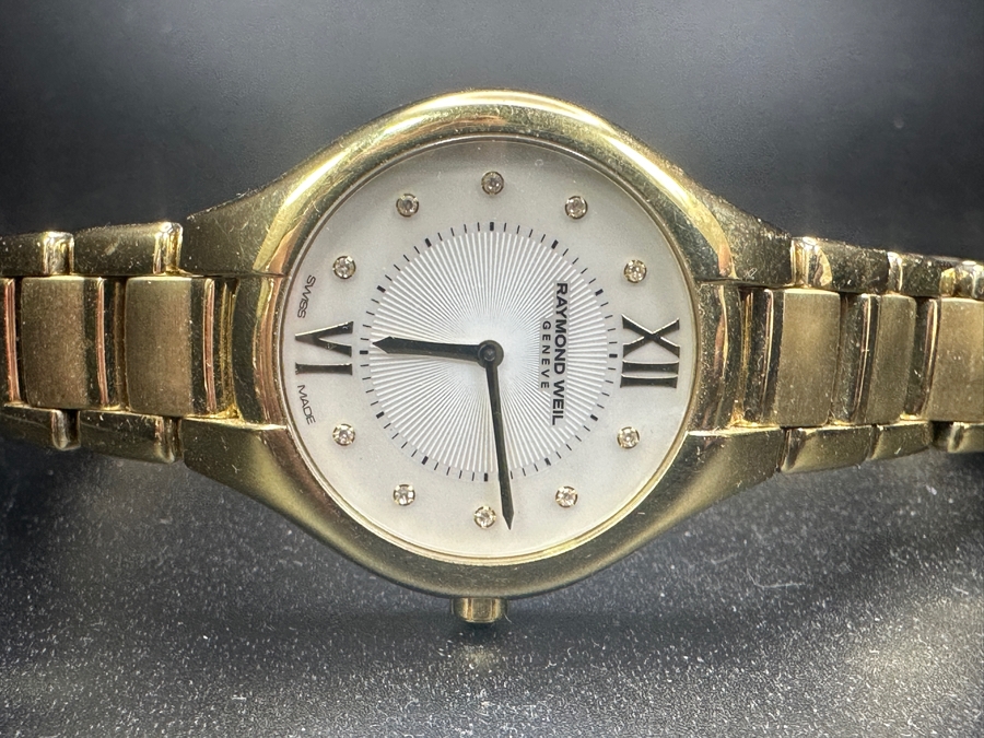 Just Added - Raymond Weil Geneve Noemia Women's Wrist Watch Water Resistant 50m With Diamond Accents Retails $1,500 [Photo 2]