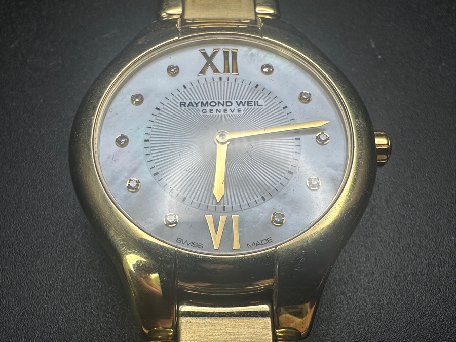 Just Added - Raymond Weil Geneve Noemia Women's Wrist Watch Water Resistant 50m With Diamond Accents Retails $1,500 [Photo 4]