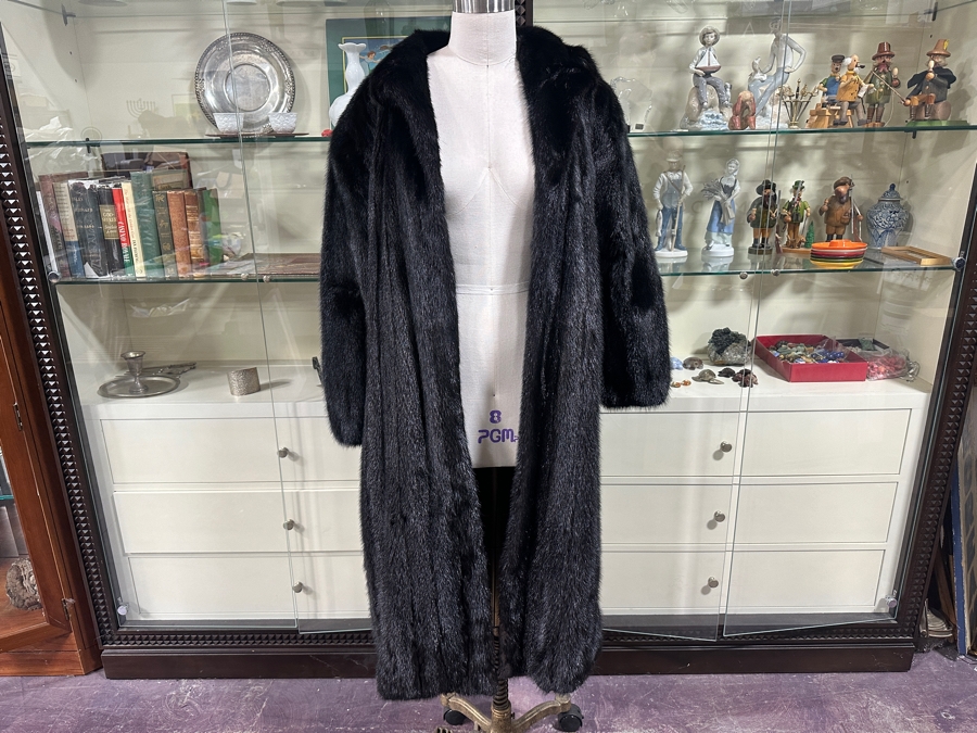 Just Added - Vintage Full Length Mink Fur Jacket Size 16 [Photo 2]