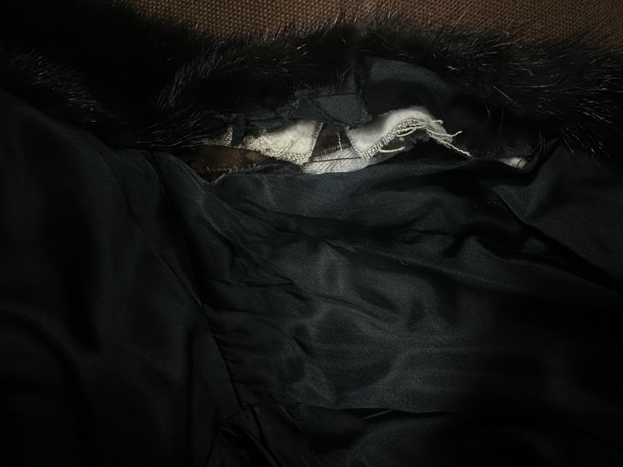 Just Added - Vintage Full Length Mink Fur Jacket Size 16 [Photo 6]