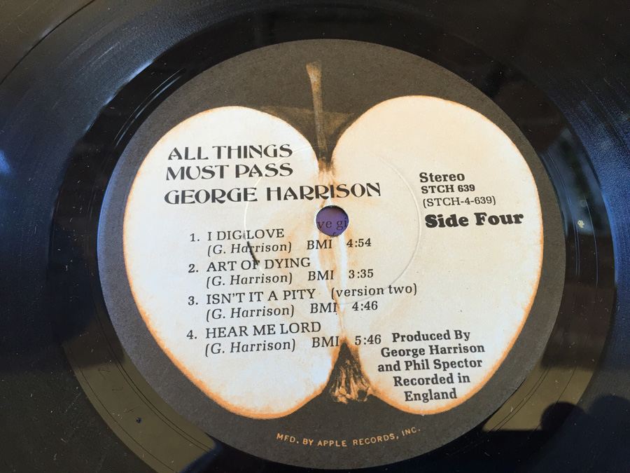 George Harrison ‎- All Things Must Pass - Apple Records ‎- STCH 639 [Photo 8]