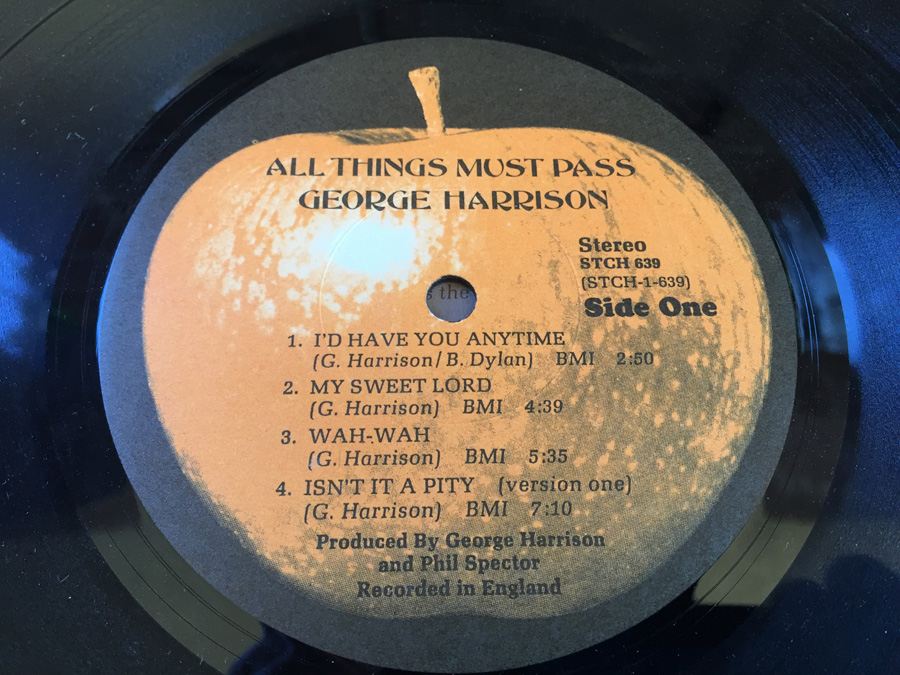 George Harrison ‎ All Things Must Pass Apple Records ‎ Stch 639