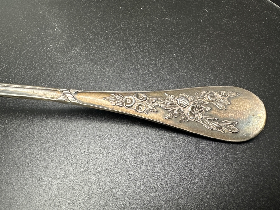 Just Added - Antique .830 Silver / Gold Sugar Sifter Spoon 83.2g [Photo 3]