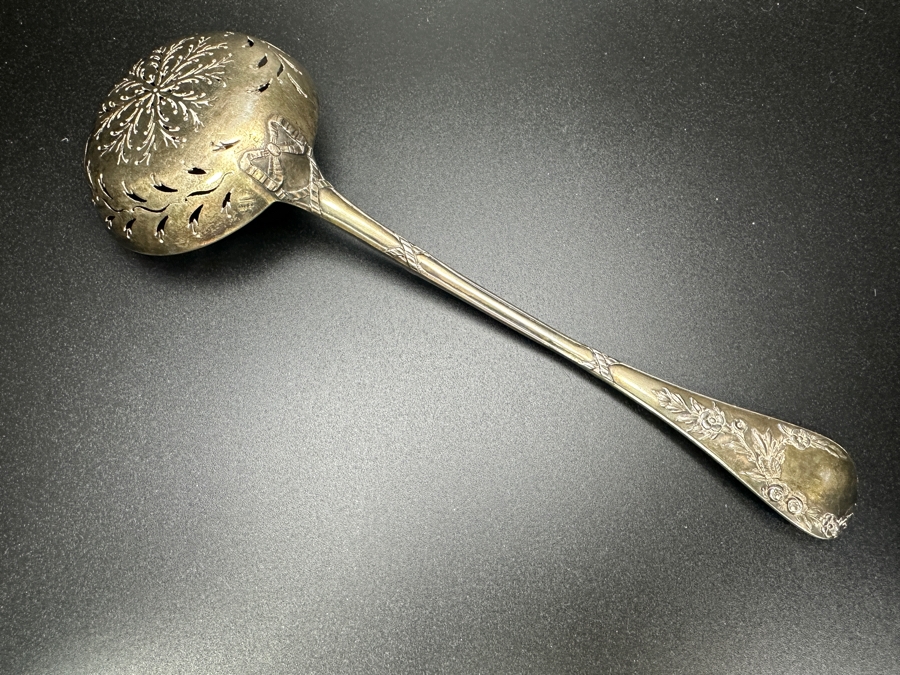 Just Added - Antique .830 Silver / Gold Sugar Sifter Spoon 83.2g [Photo 4]