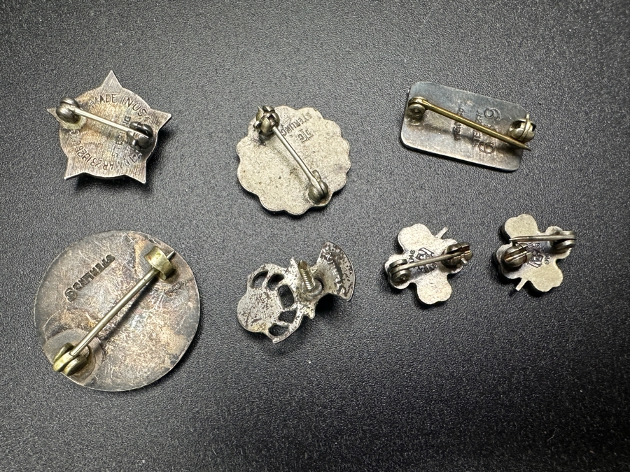 Just Added - (7) Vintage Sterling Silver Pins 12.9g [Photo 8]