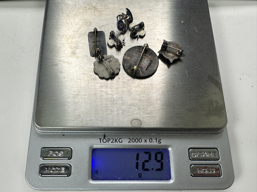 Just Added - (7) Vintage Sterling Silver Pins 12.9g [Photo 9]