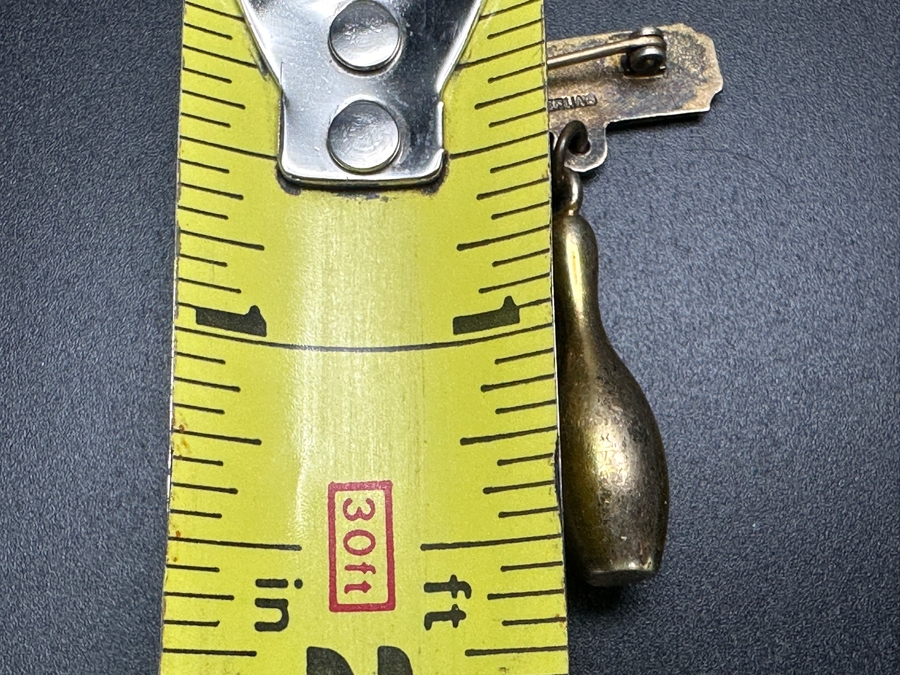 Just Added - Sterling Silver Bowling Pin Pin 2' 4.8g [Photo 6]