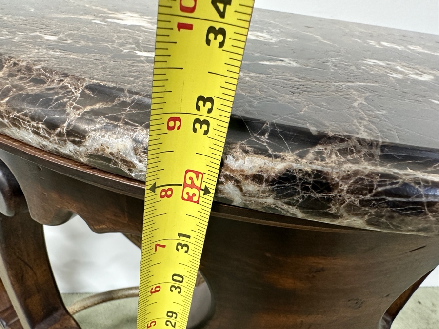 Just Added - Victorian Console Table with Marble Top 41'W x 19'D x 33'H [Photo 14]