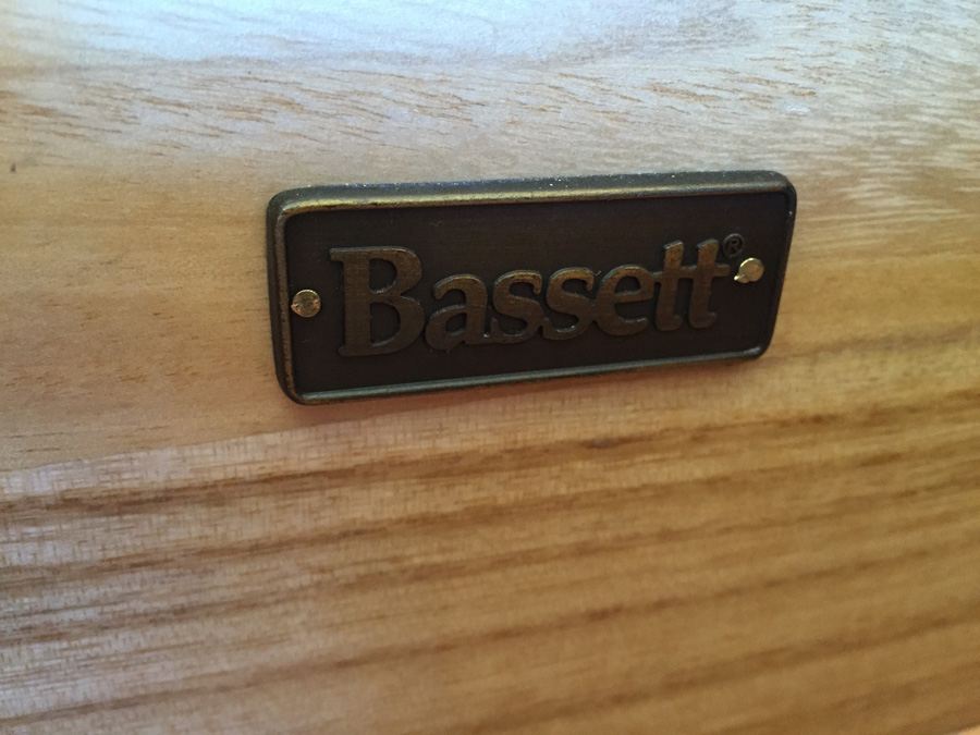 Beautiful Bassett Furniture 4-Piece Bedroom Set - Queen Bed, Dresser, Nightstand, & Armoire [Photo 13]