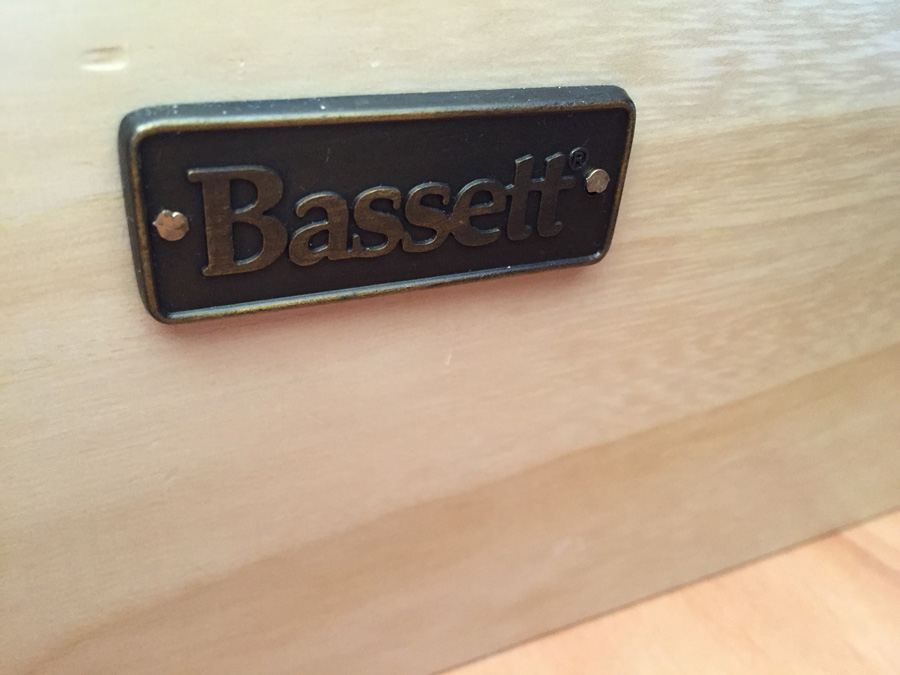 Beautiful Bassett Furniture 4-Piece Bedroom Set - Queen Bed, Dresser, Nightstand, & Armoire [Photo 14]