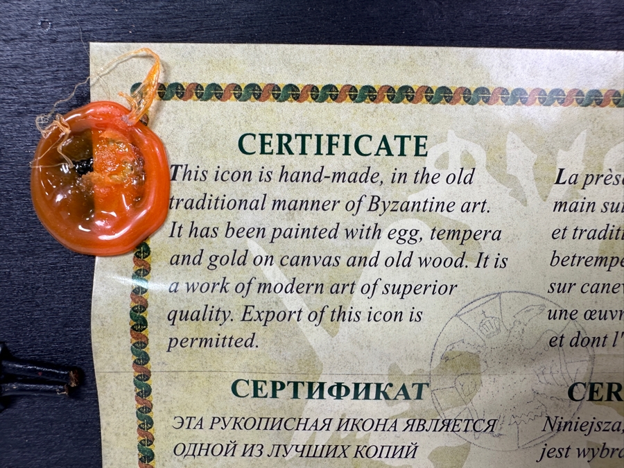 Just Added - Hand Painted Russian Icon Painting On Wood 5.25 X 6.75 [Photo 6]