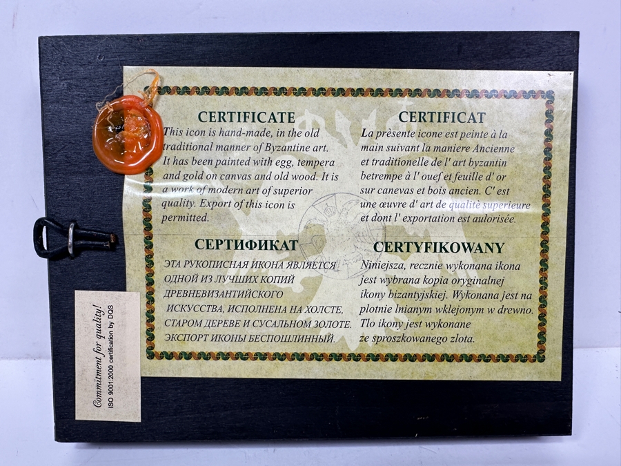 Just Added - Hand Painted Russian Icon Painting On Wood 5.25 X 6.75 [Photo 5]