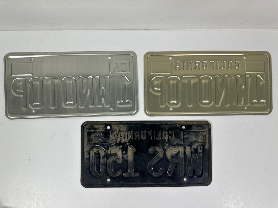 Just Added - (3) Vintage California License Plates [Photo 5]