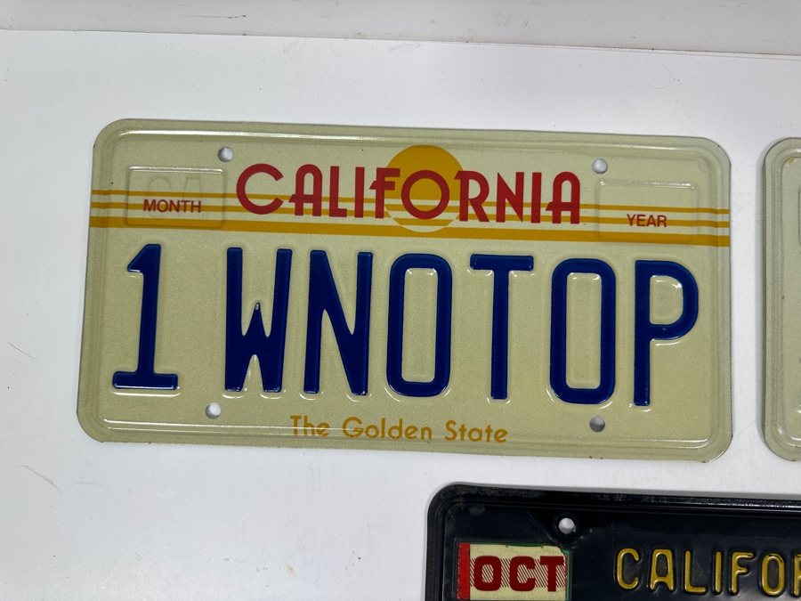 Just Added - (3) Vintage California License Plates [Photo 3]