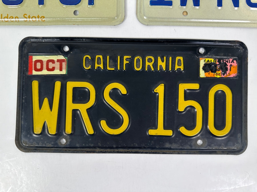 Just Added - (3) Vintage California License Plates [Photo 2]