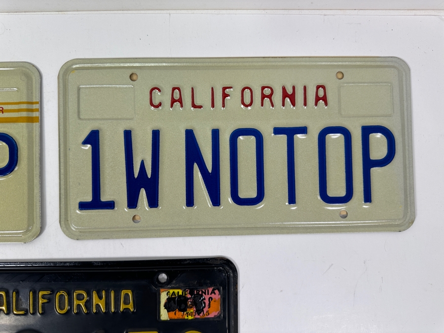 Just Added - (3) Vintage California License Plates [Photo 4]