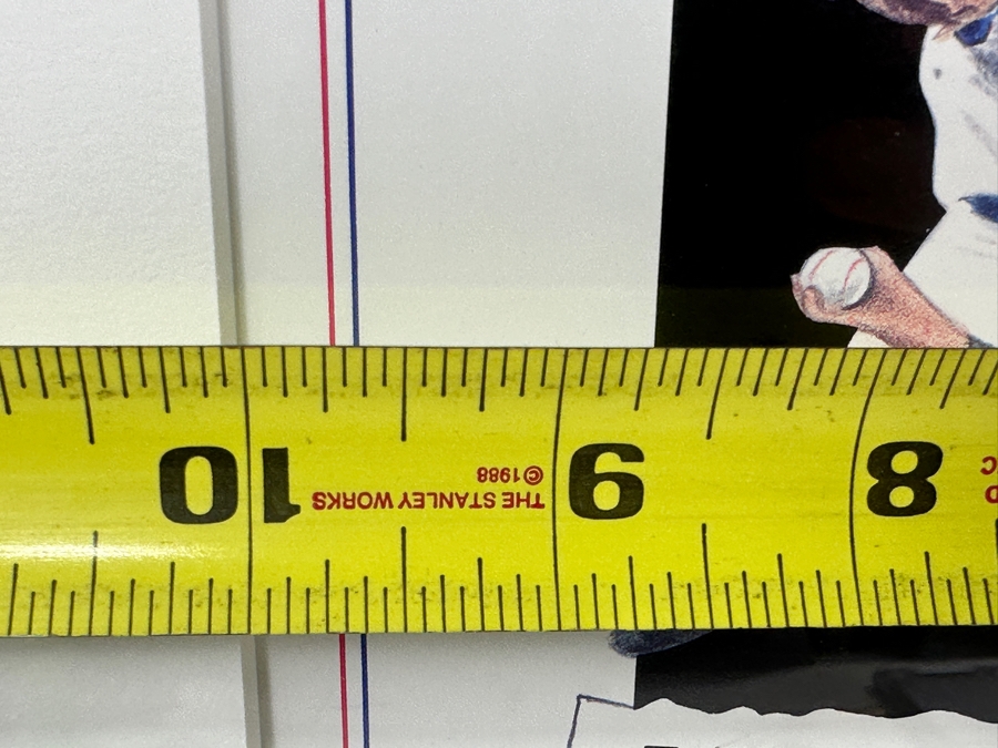 Limited Edition Autographed Nolan Ryan Print By Jerry Hersh Numbered 1,206 Of 1,500 With Cert From Paul Goldin Signed By Nolan Ryan And Artist Jerry Hersh 10 X 13 Framed 18.5 X 22.5 [Photo 11]