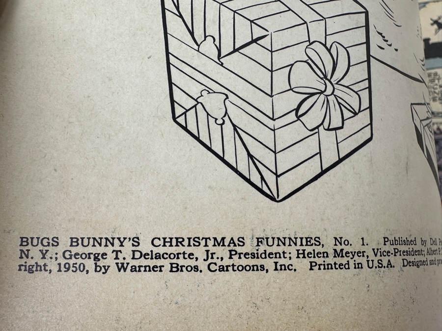 (6) Vintage 1950s Comic Books: 10 cent Dell Bugs Bunny, 10 Cent DC Comics Leading Comics, Dell Bugs Bunny's Christmas Funnies, Dell Santa Claus Parade & Dell Woody Woodpecker's Back To School [Photo 8]