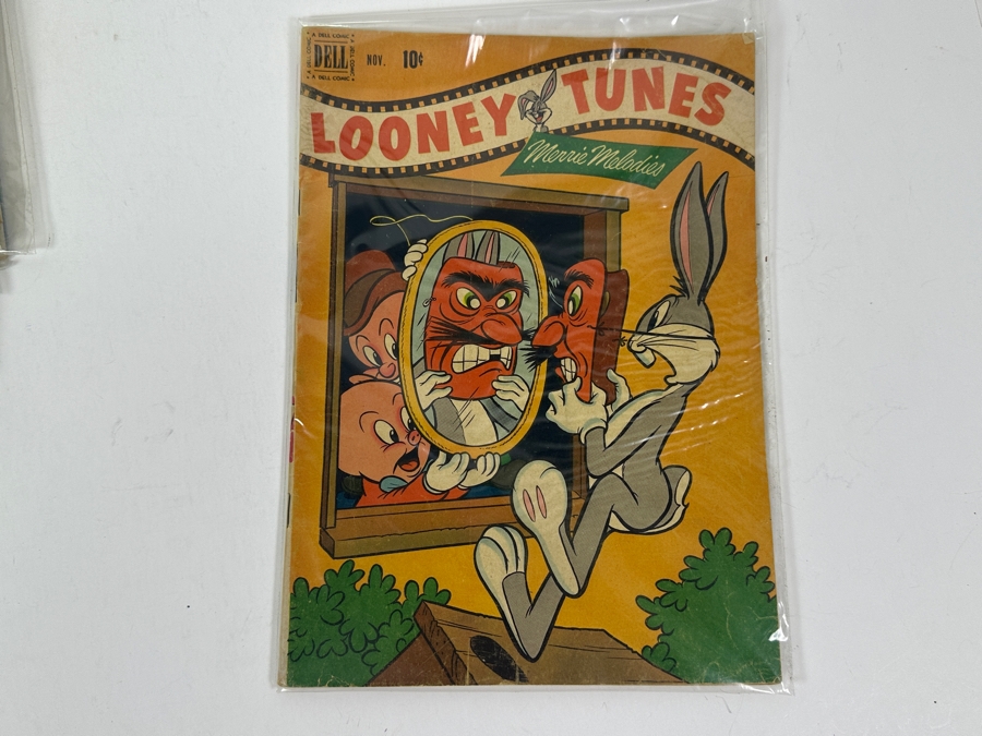 (10) Rare Vintage 1950s Comic Books Bagged Looney Tunes Merrie Melodies 10 cent Comic Books Bugs Bunny [Photo 20]