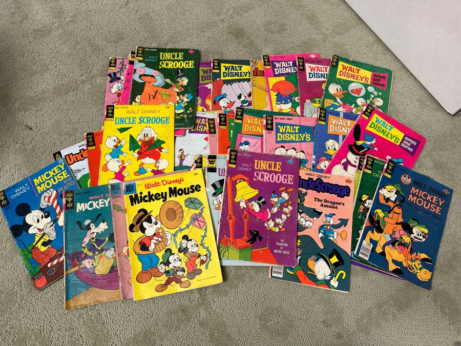 Long Box Loaded With Vintage Comics Books Mainly From The 1950s / 1960s Including Walt Disney Comics With Some Modern Comics - See Photos For Sampling [Photo 4]