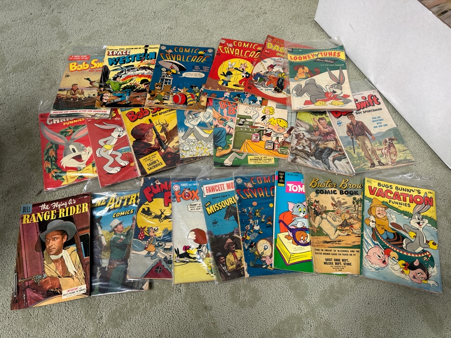 Long Box Loaded With Vintage Comics Books Mainly From The 1950s / 1960s Including Walt Disney Comics With Some Modern Comics - See Photos For Sampling [Photo 10]