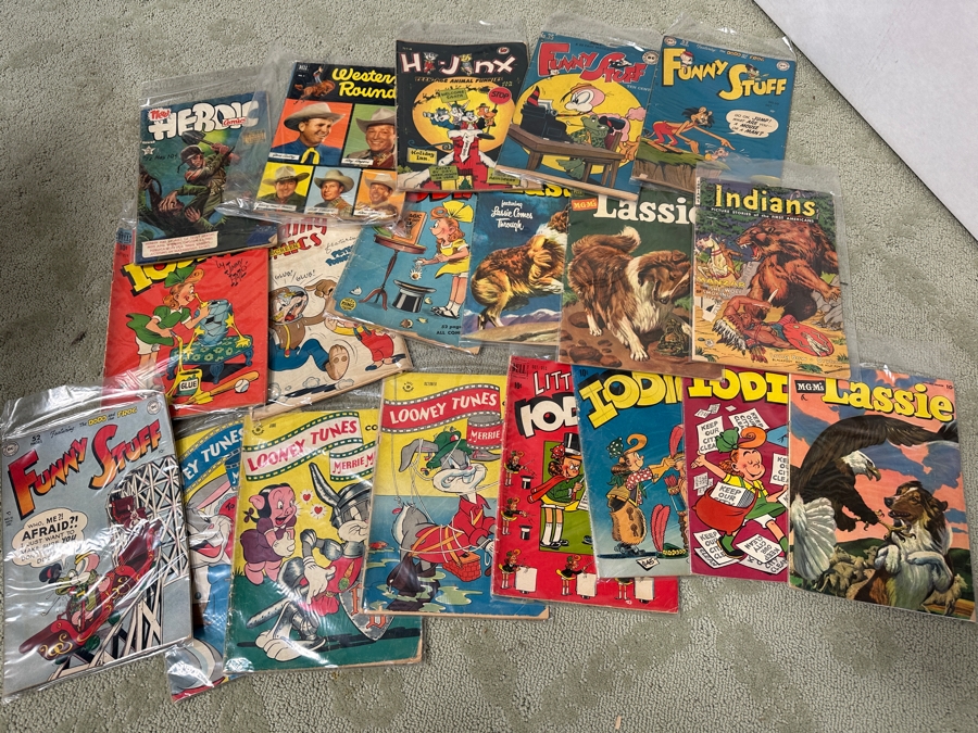 Long Box Loaded With Vintage Comics Books Mainly From The 1950s / 1960s Including Walt Disney Comics With Some Modern Comics - See Photos For Sampling [Photo 12]