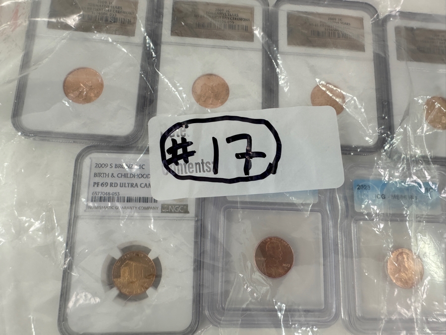 Fourteen Professionally Graded Lincoln Cents [Photo 17]