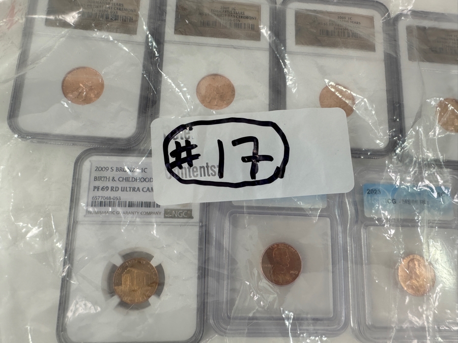 Fourteen Professionally Graded Lincoln Cents [Photo 16]