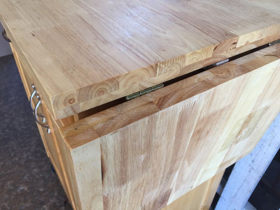 Wooden Kitchen Island on Casters [Photo 3]