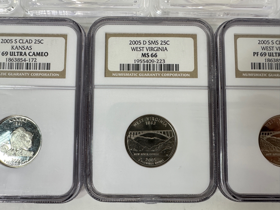 Seven Professionally Graded Washington Statehood & American Women Quarters [Photo 7]