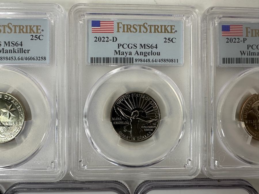 Seven Professionally Graded Washington Statehood & American Women Quarters [Photo 4]