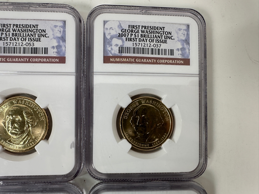 Eight Professionally Graded Dollars Including Eisenhower, Susan B Anthony And Presidential Coins [Photo 5]