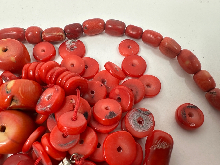 Just Added - Collection Of Red Coral Beads [Photo 7]